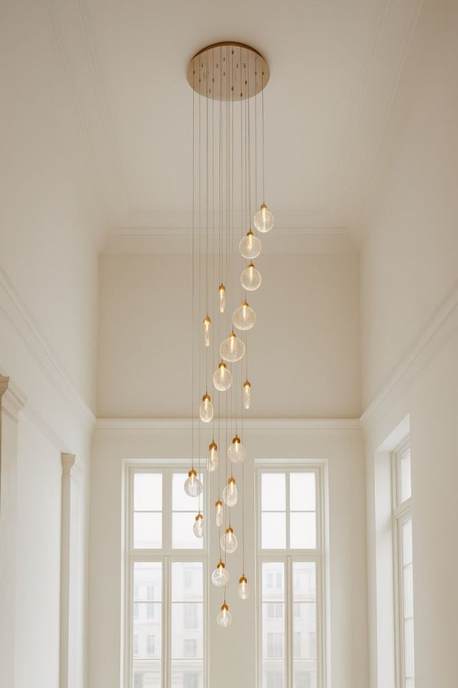 Подвесная люстра 65*65*300 см, LED 95W, 4000K, Золото MODELUX ML.88988.25 GD