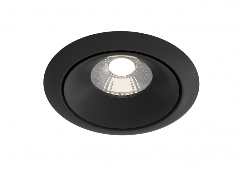 Встраиваемый светильник LED*12W*3000К Maytoni Technical Yin, Черный DL031-L12W3K-D-B, 60°, Dim, Triac