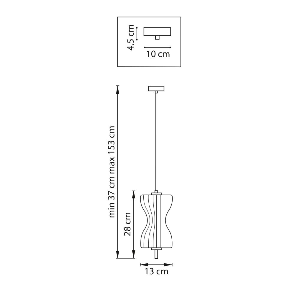 Подвес *13*28-153 см, LED*6W, 3000K, Lightstar Botto 800013, Латунь