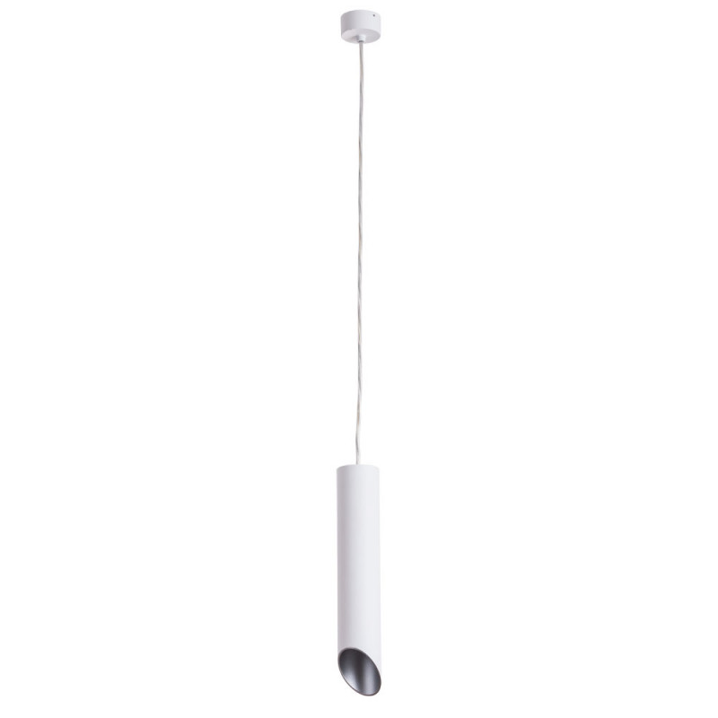 Подвесной светильник Arte Lamp Pilon-Silver A1536SP-1WH белый, диаметр 5.6 см