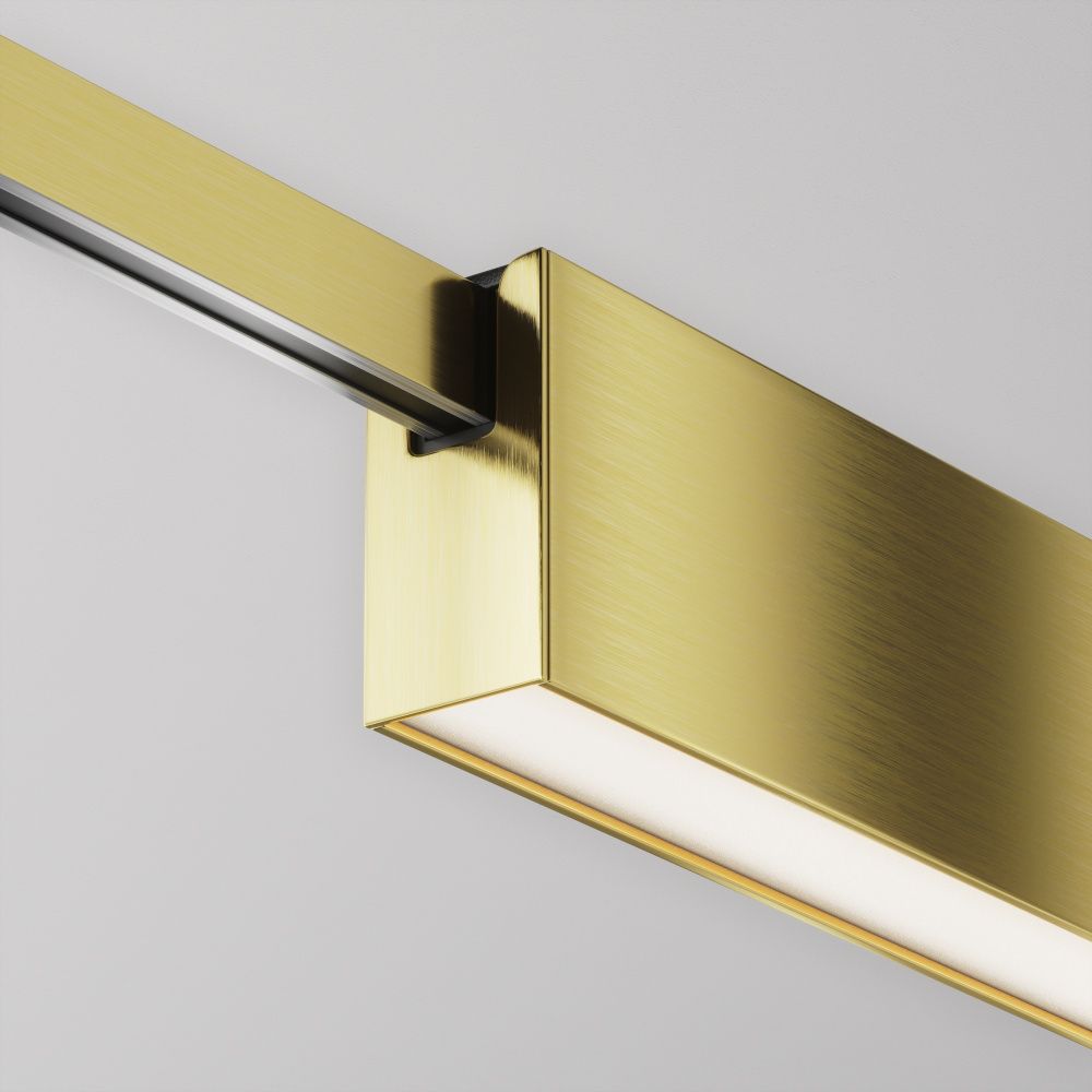 Трековый светильник Basis Flarity 4000K 12Вт 120°, 23,2*2,4-4,85 см, LED*12W, Maytoni TR151-1-12W4K-BS, Латунь