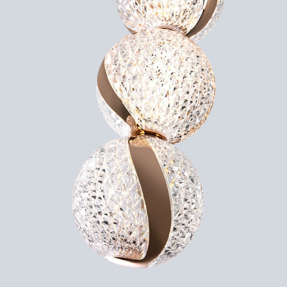 Подвесной светильник 10*10*200 см, LED 15W, 4000K, Золото MODESTYLE MS.89120.1