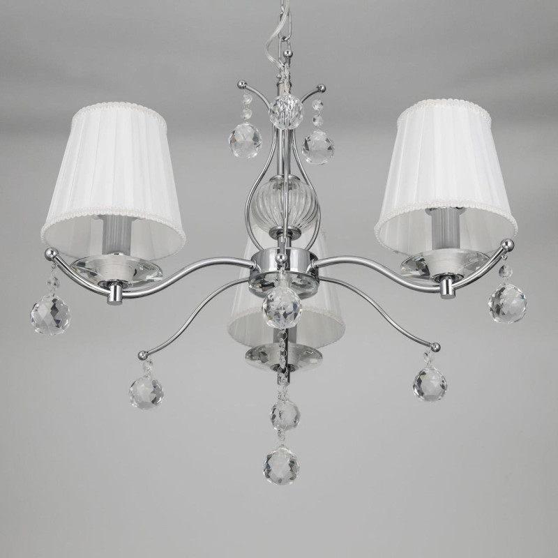 Подвесная люстра Citilux CL438131 Шелли, хром, диаметр 55см