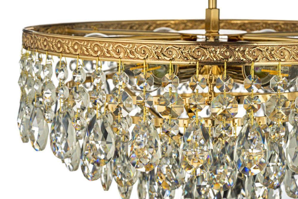 Люстра потолочная *38*32 см, 5*E27*60W, Arti Lampadari Castellana Gold Castellana E 1.3.38.601 G, Золото