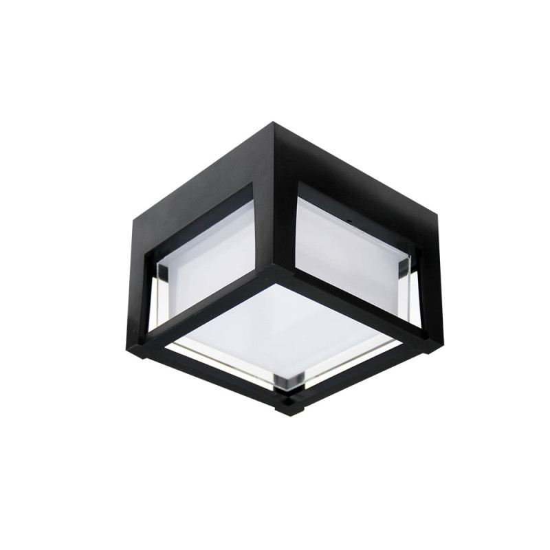 Уличный потолочный светильник 16 см, 15W, 3000-6500K, Arte Lamp Ulysses A6406PF-1BK, черный