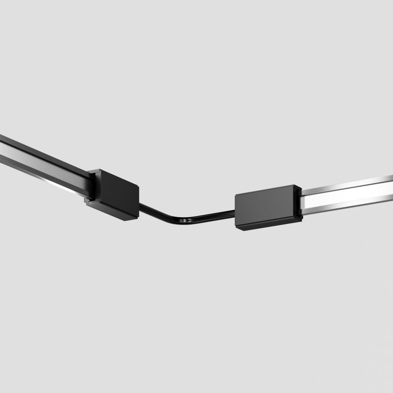 Коннектор питания гибкий Flexity 1,3*4,2*2,1 см, Maytoni Technical Accessories for tracks Flexity TRA200CPC-11B-10 черный