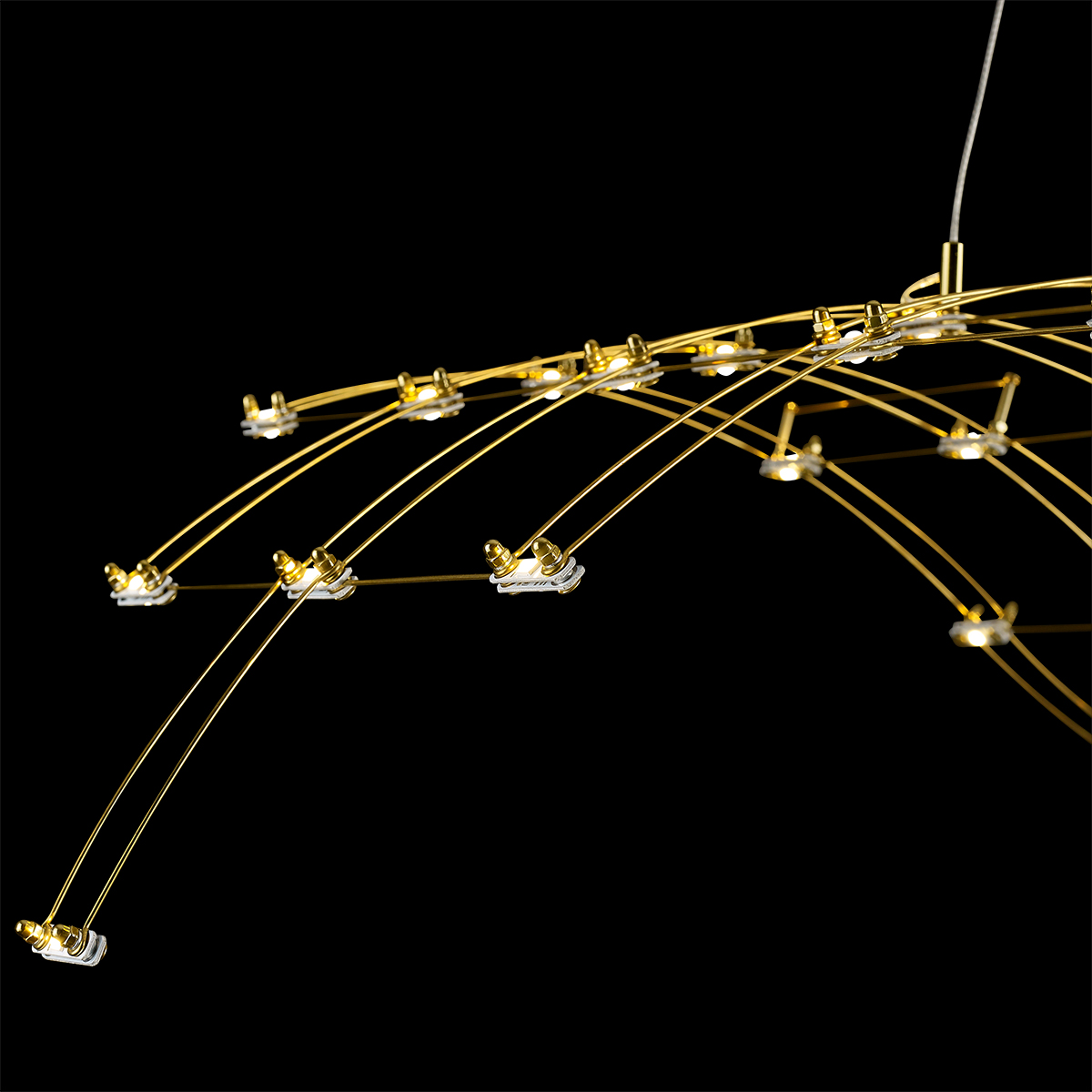 Подвесной светильник 100*LED*41,5W, 3000К, 3735lm Odeon Light Welkin 7058/45L, золото