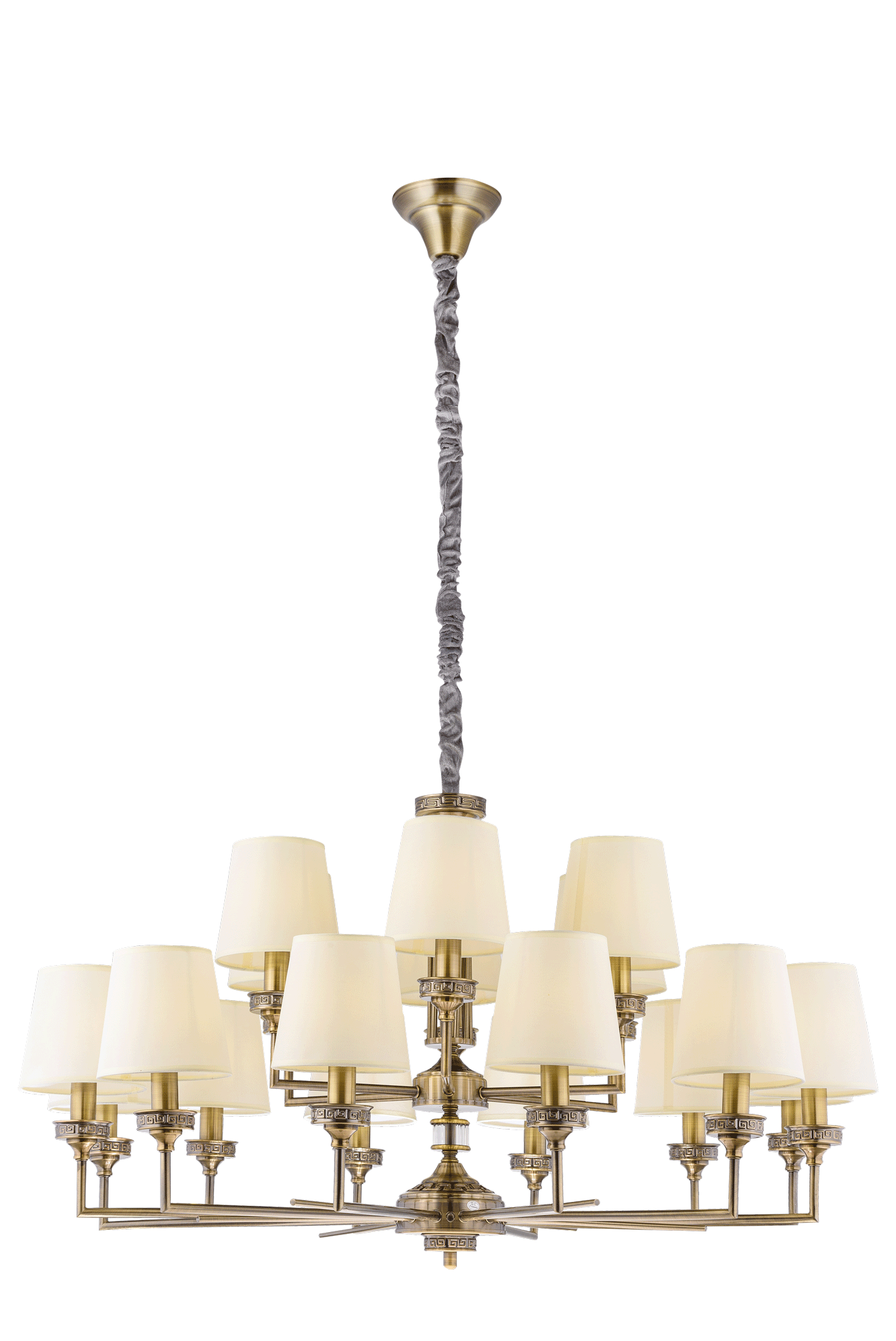 Люстра  1040*550-1500, 18*E14, 40W NewRgy Модерн 8906/12+6BR BRONZE, Бронза