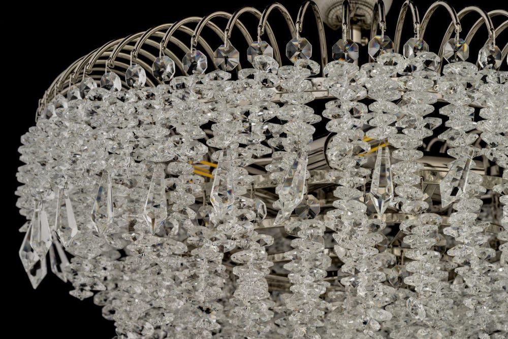 Люстра потолочная *40*30 см, 5*E14*40W, Arti Lampadari Delia Nickel Delia E 1.3.40.105 N, никель