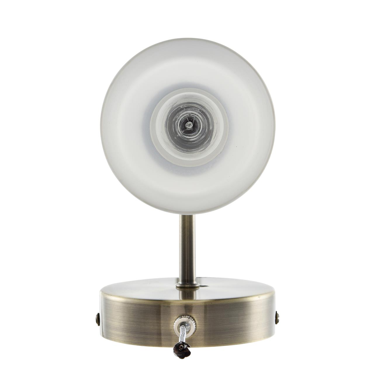 Бра 15*19,5 см, 1*E14 Lumion MAVE 8100/1W бронза, белый