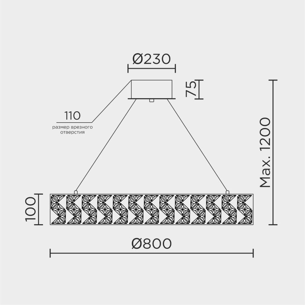 Подвесная люстра MODELUX ML.335.800 GD