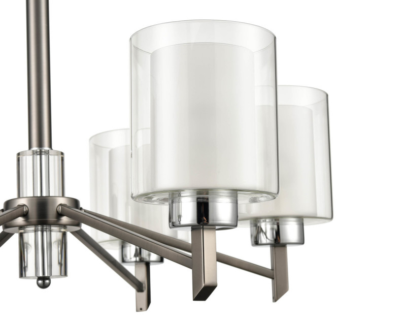 Подвесная люстра  66*85 см, 6*E27 серый Vele Luce Felice VL1425L06