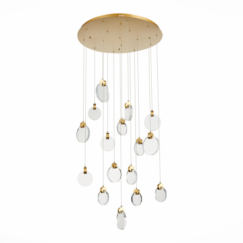 Светильник подвесной 80 см, 48W 3000K ST LUCE Montecelio SL6104.203.16 Золотистый