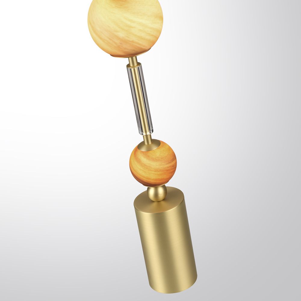 Светильник 66 см, 4W, 2500K, Odeon Light 5457/4TL, латунь