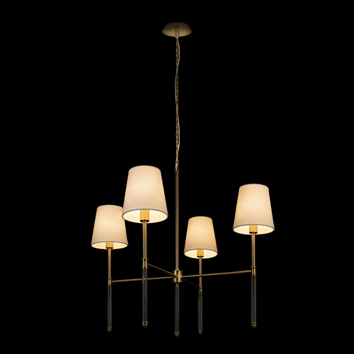 Подвесной светильник 69*69*73/225 см, 4*E14 LOFT IT Cosy 10308 Antique Brass античная бронза