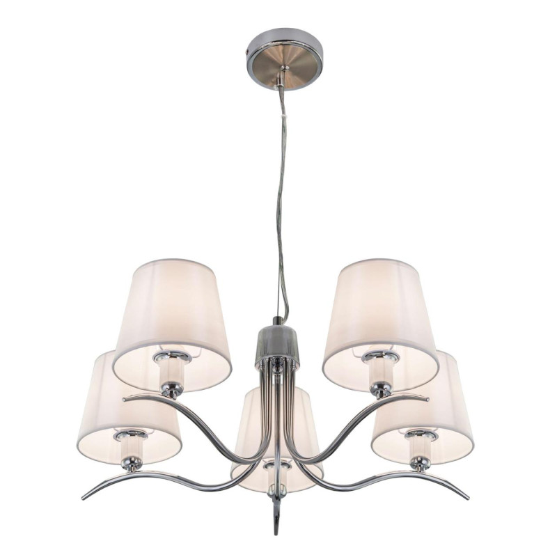 Подвесная люстра Citilux Эмма CL439151, диаметр 58 см, хром