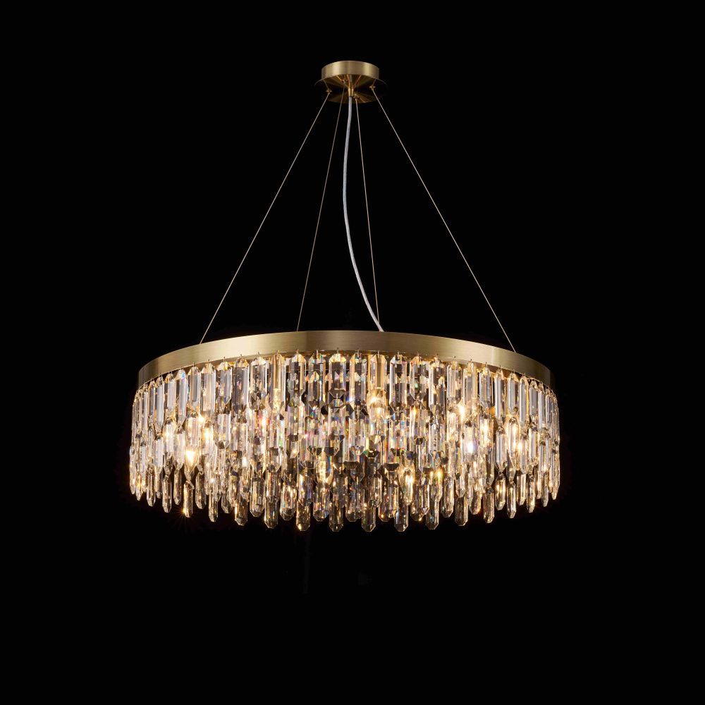 F6-ф800*H220(1200) BRONZE / БРОНЗА Подвесной светильник NW 12*40W (480W)*E14, Ø800 x H220(H1200), NewRgy BRONZE (Бронза)