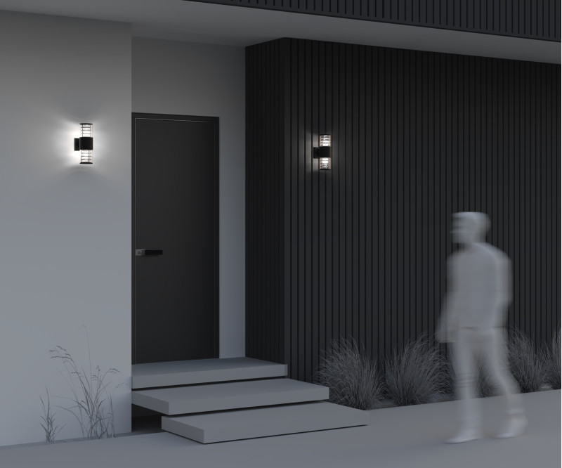 Уличный настенный фонарь Maytoni Bronx O576WL-02B, черный