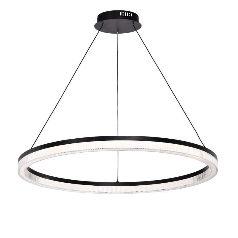 Подвесной светильник 80*150 см, LED, 42W, 4000К, Favourite Cirkler 4399-8P черный