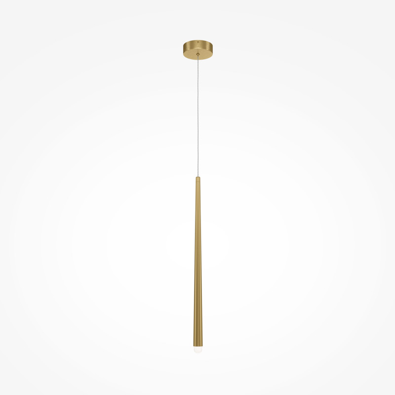 Подвесной светильник 3,5*3,5*368,8 см, LED, 6W, 2600К-3500К, Maytoni cascade MOD132PL-L6BSK латунный