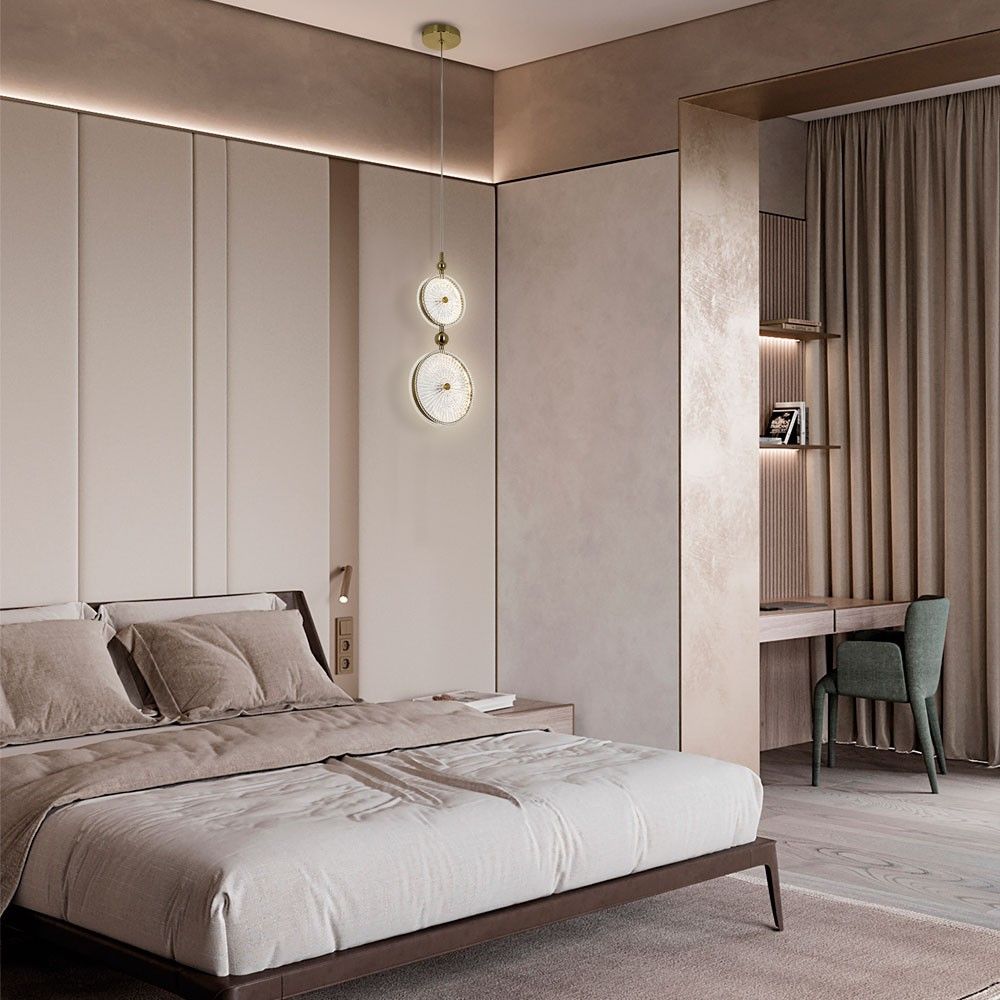 Подвесной светильник 20*10*170 см, LED 14W, 4000K, Латунь MODESTYLE MS.1125.1 BS