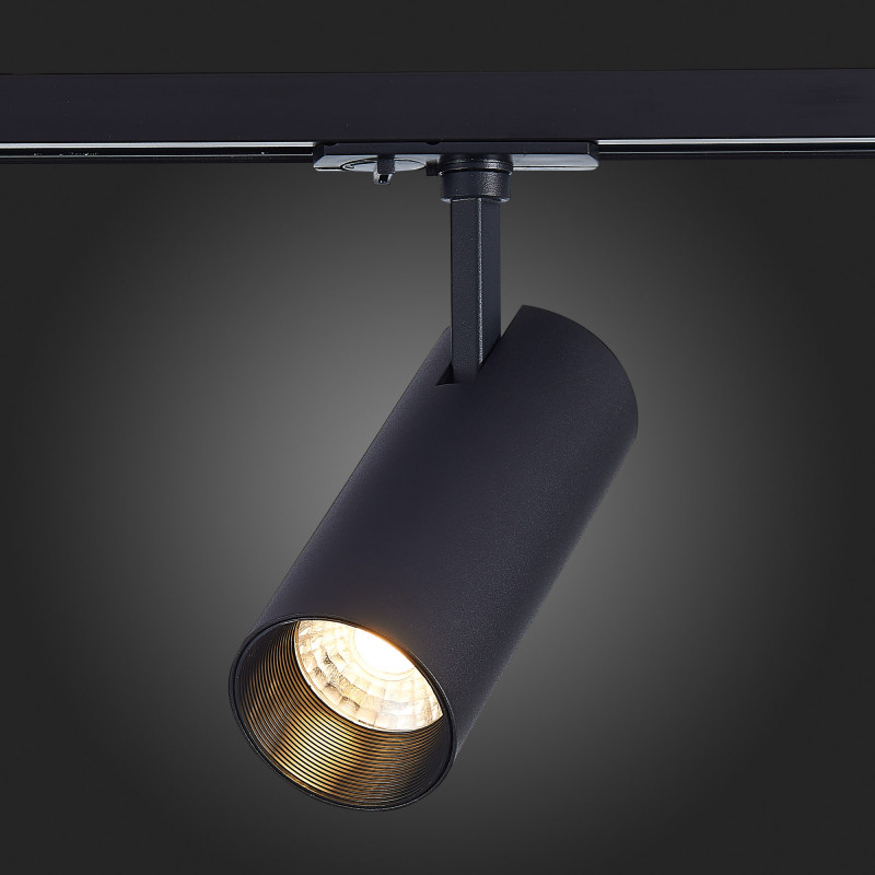 Трековый светильник 16*7 см, 15W, 3000K ST LUCE ST350.436.15.36 Матовый черный