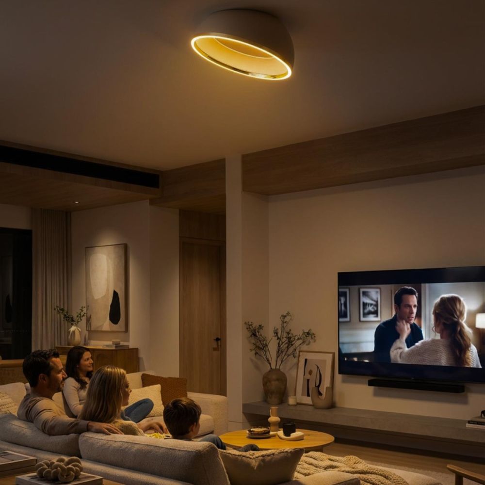 Светильник 50 см, 45W, 3000-6000K, Citilux FLOOM CL736152, бежевый-золото