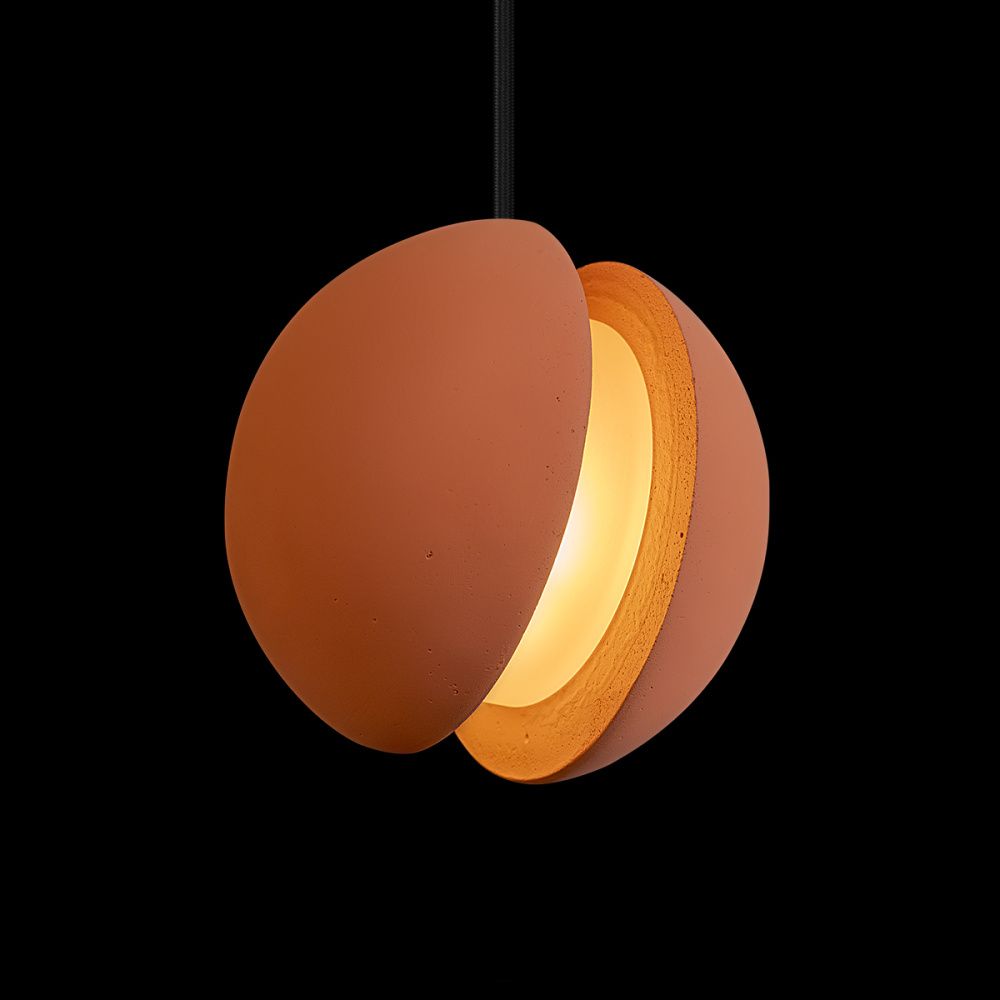 Подвесной светильник 13 см, LOFT IT Yo-yo 10481 Red, черный-красный бетон