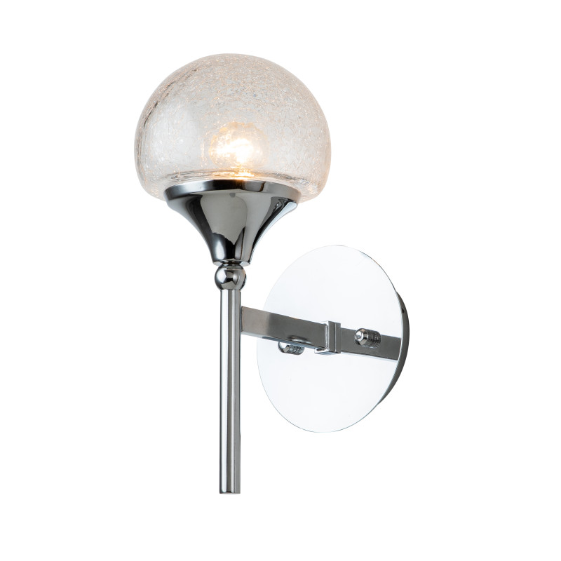 Бра Favourite Impulse 2971-1W, D220*W150*H330, хром, плафон из стекла с эффектом кракле