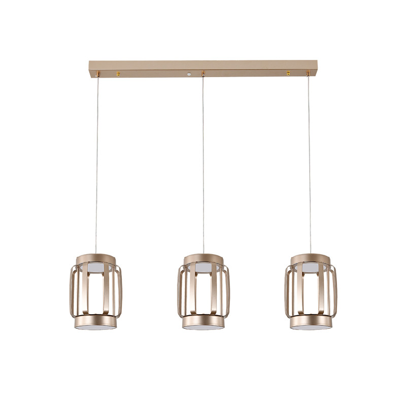 Подвесной светильник 88,6*16*150 см, LED, 70W, 3000К-6000K, Indigo CAPSULA V000156L золотой, 14027/6P Gold