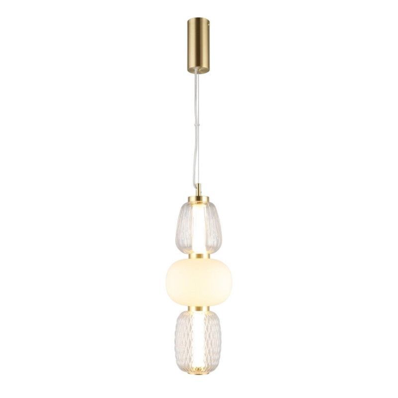 Подвесной светильник 17*80-170 см, 1*LED, 29W, 3000K, Aployt Simonet APL.318.06.29, латунный