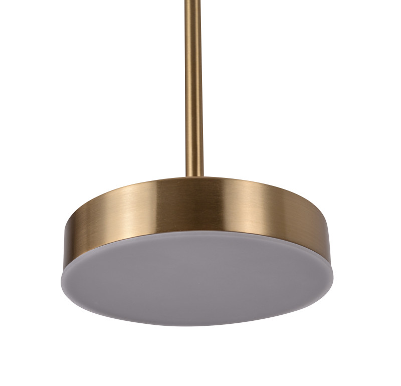 Подвесной светильник 15*150 см, LED, 14W, 4000K Zortes Lory ZRS.1055.01, латунный