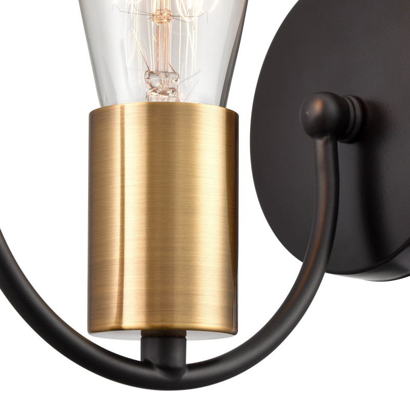 Бра 17*9*13 см, 1*E27 черный, золото Vele Luce Crea VL6522W01