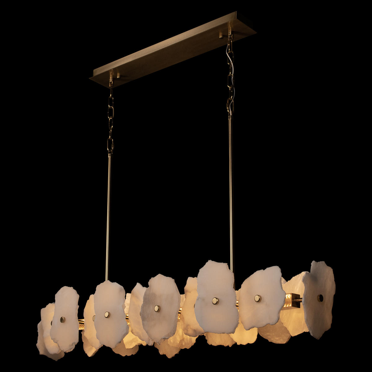 Подвесной светильник 100*28*22 см, 1*LED*60W 3000K LOFT IT Alicante 10248/1000 медный цвет, цвет мрамора