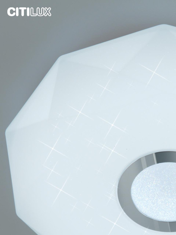 Светильник 45 см, 40W, 3000-5500K Citilux Диамант Смарт CL713A40G,белый