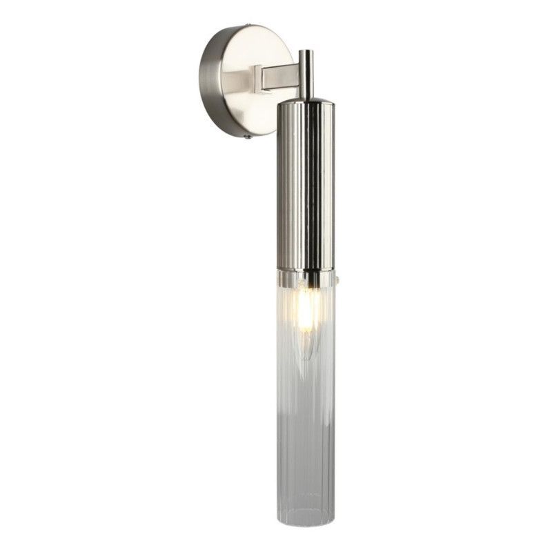 Бра 10*10*43 см, 1*E14, 40W, Aployt KASIA APL.327.21.01, никель