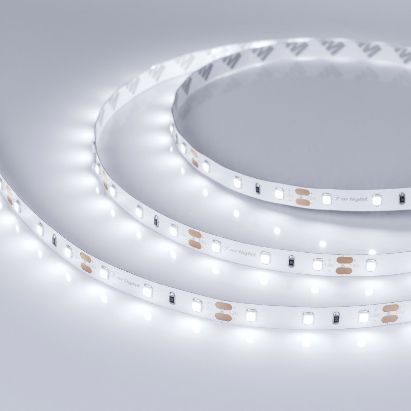Лента RT-A60-8mm 12V White6000 (7.2 W/m, IP20, 2835, 5m) (Arlight, Открытый) 015703(2). Цена указана за 5 метров. Продается кратно 5 метрам.