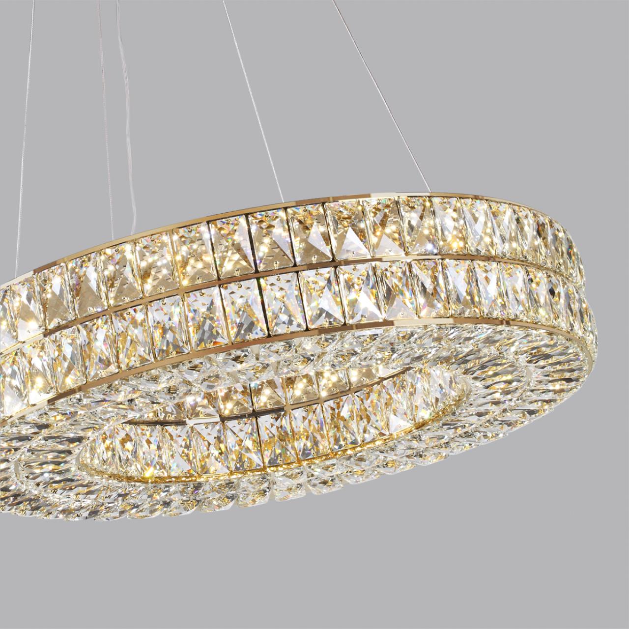 Люстра 60*60*120 см, 1 LED*52W, 4000 К, Odeon Light Panta, золотой 4926/52L