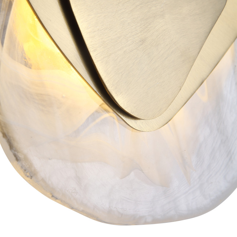 Светильник  настенный светодиодный MUSE 1*LED*7W 4000K ST LUCE SL6123.301.01 латунь