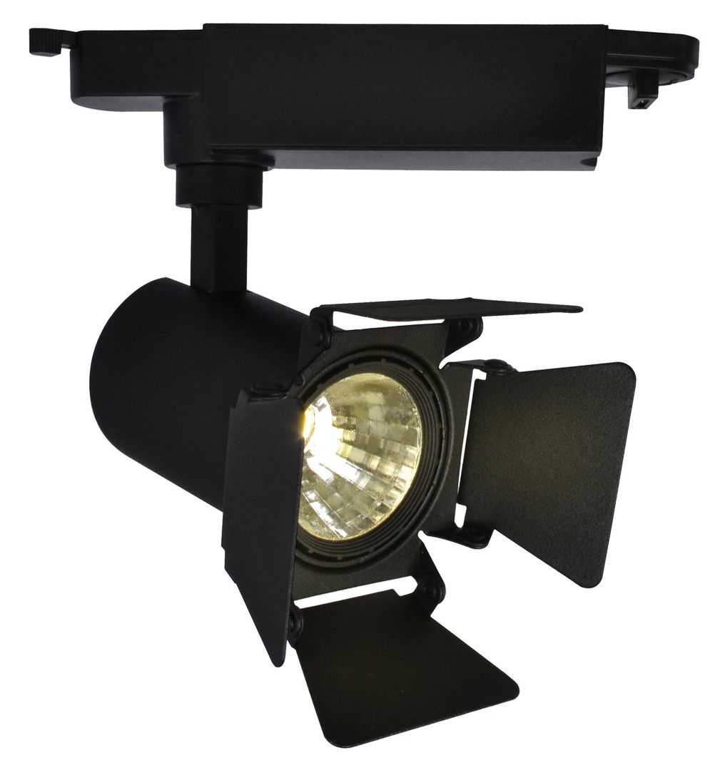 Трековый светильник Arte Lamp A6709PL-1BK, черный, 18x15x9см, LED, 9W, 4000K,560Lm
