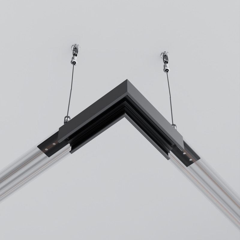Коннектор 10*10*2,9 см, Maytoni Technical Magnetic track system Exility накладной черный TRAM034CL-41B черный