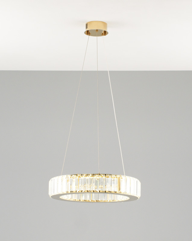 Подвесной светодиодный светильник 40*7,6 см, LED 25 W, Moderli Columbia V9060-PL Золотой
