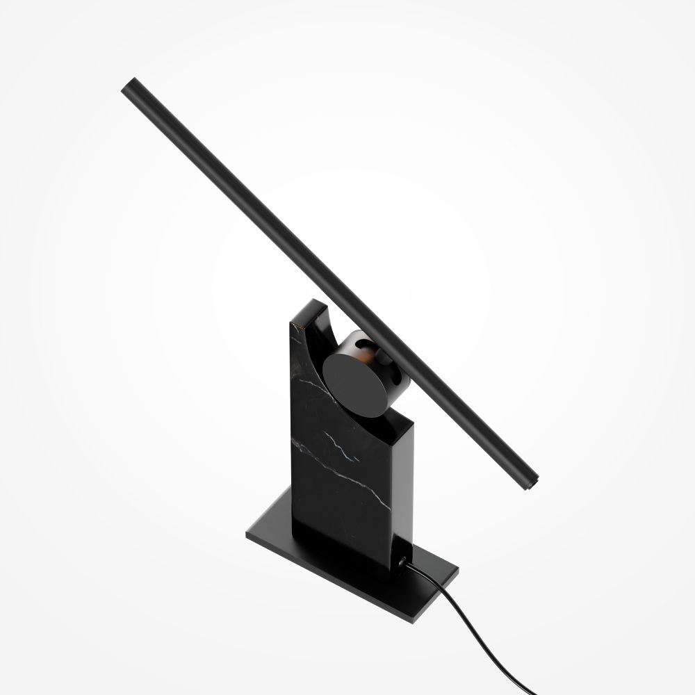 Настольная лампа 42,4*6,5*-27,1 см, *LED*9W, 3000K, Maytoni Monumento MOD467TL-L9B3K, Черный