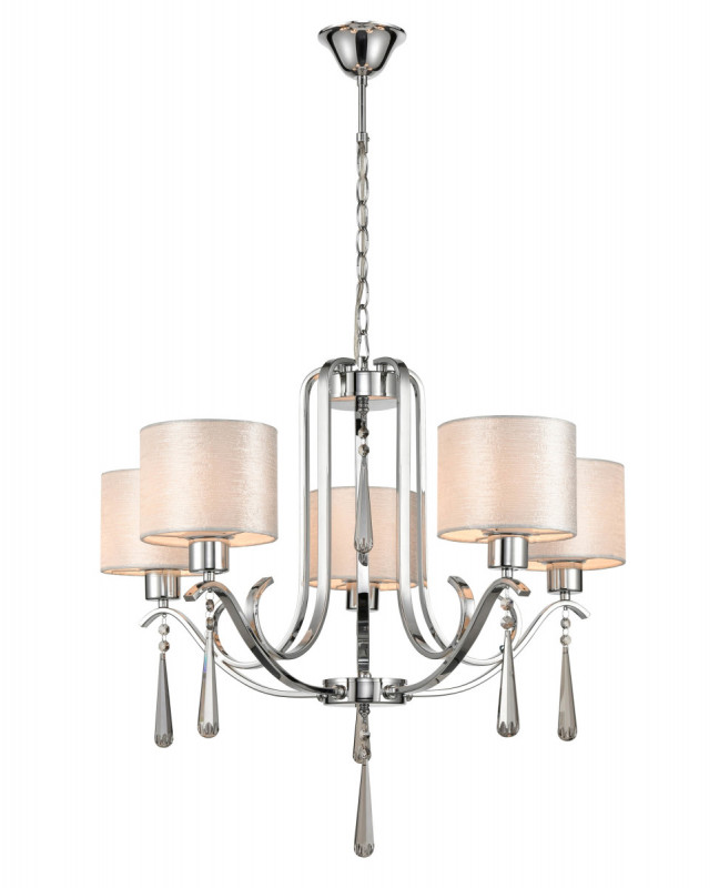 Подвесная люстра  60*100 см, 5*E27 хром Vele Luce Platonico VL1623L05