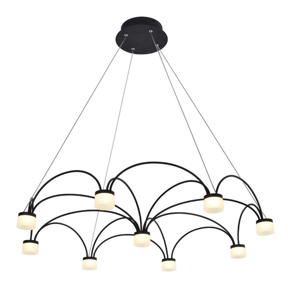 Люстра 85*85*120 см, 9*LED*45W, 3000K Gerhort G61303/9CF, Коричневый