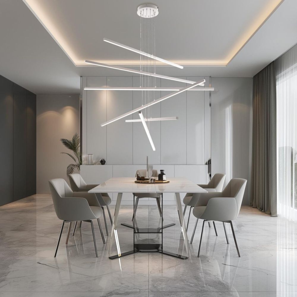 Подвесная люстра 120*125 см, 180W, 3000-6000K, Citilux Стиг CL203260 белый