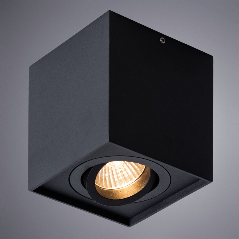Светильник 9,5*9,5 см, GU10 50W, Arte Lamp Factor A5544PL-1BK черный