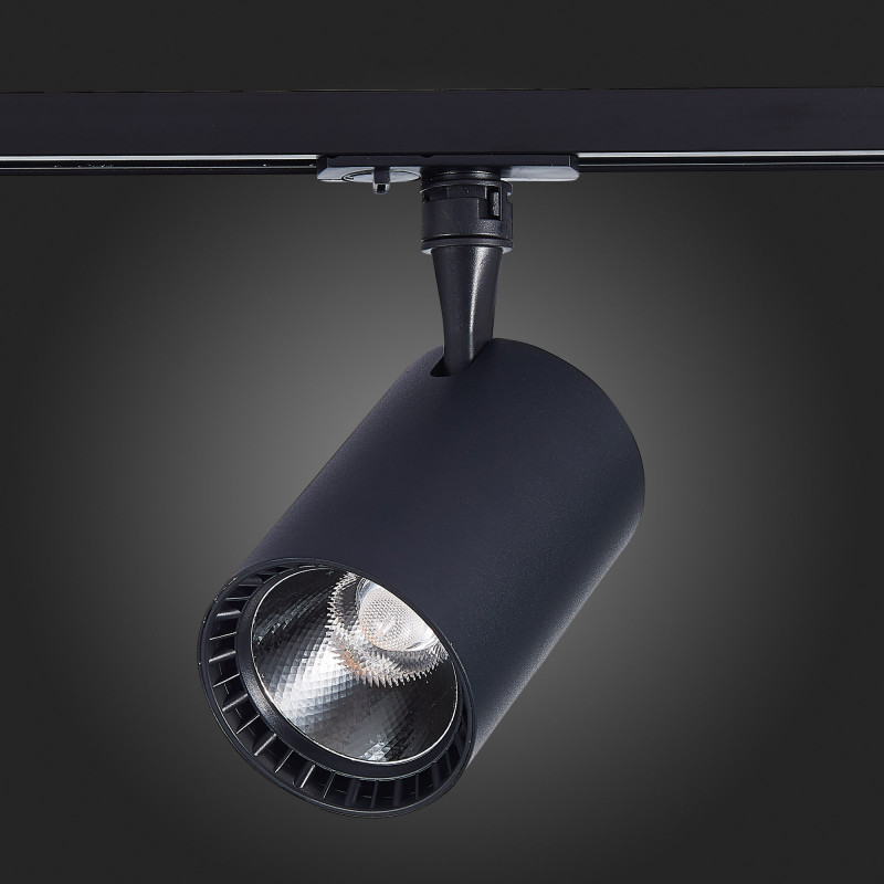 Трековый светильник 12*8 см, 20W 3000K ST LUCE Однофазная трековая система ST351.436.20.36 Черный