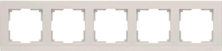 WL04-Frame-05-ivory / Рамка на 5 постов (слоновая кость), 4690389059360