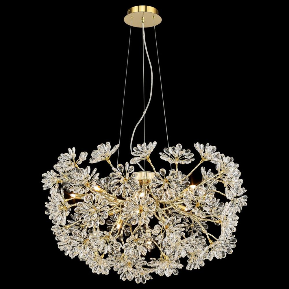 Подвесная люстра 80 см, Wertmark Darleen WE191.13.303, золото